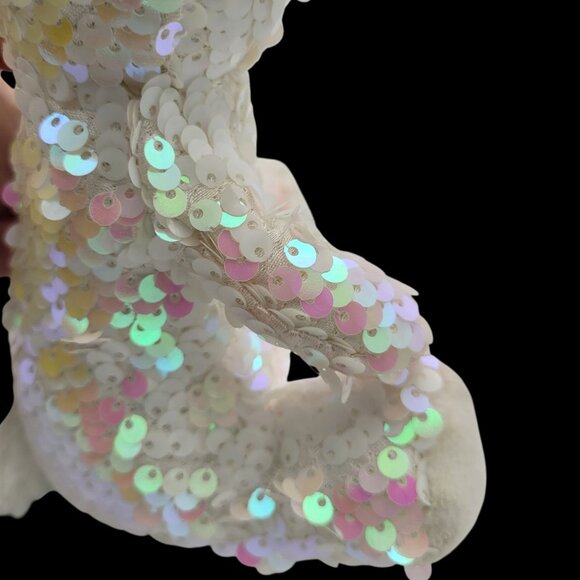 Galerie Iridescent Sequined Bunny Rabbit 9" Plush Collectible Toy 3+ Easter - Picture 7 of 10